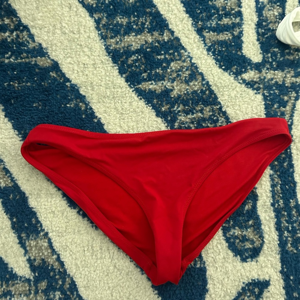 Red athleta bikini bottoms size M